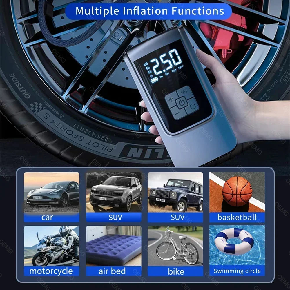 Portable tire inflator