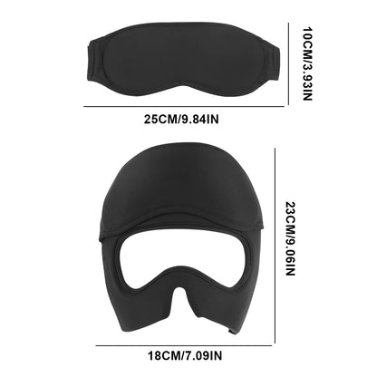 Migraine Relief Hat Headache Ice Cap Full Head Cold Compress Hat with Removable Eye Mask Head Heat Treatments Hat for Men Women