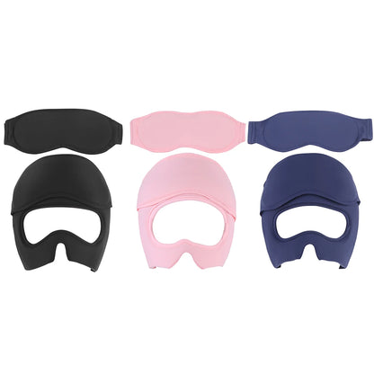 Migraine Relief Hat Headache Ice Cap Full Head Cold Compress Hat with Removable Eye Mask Head Heat Treatments Hat for Men Women