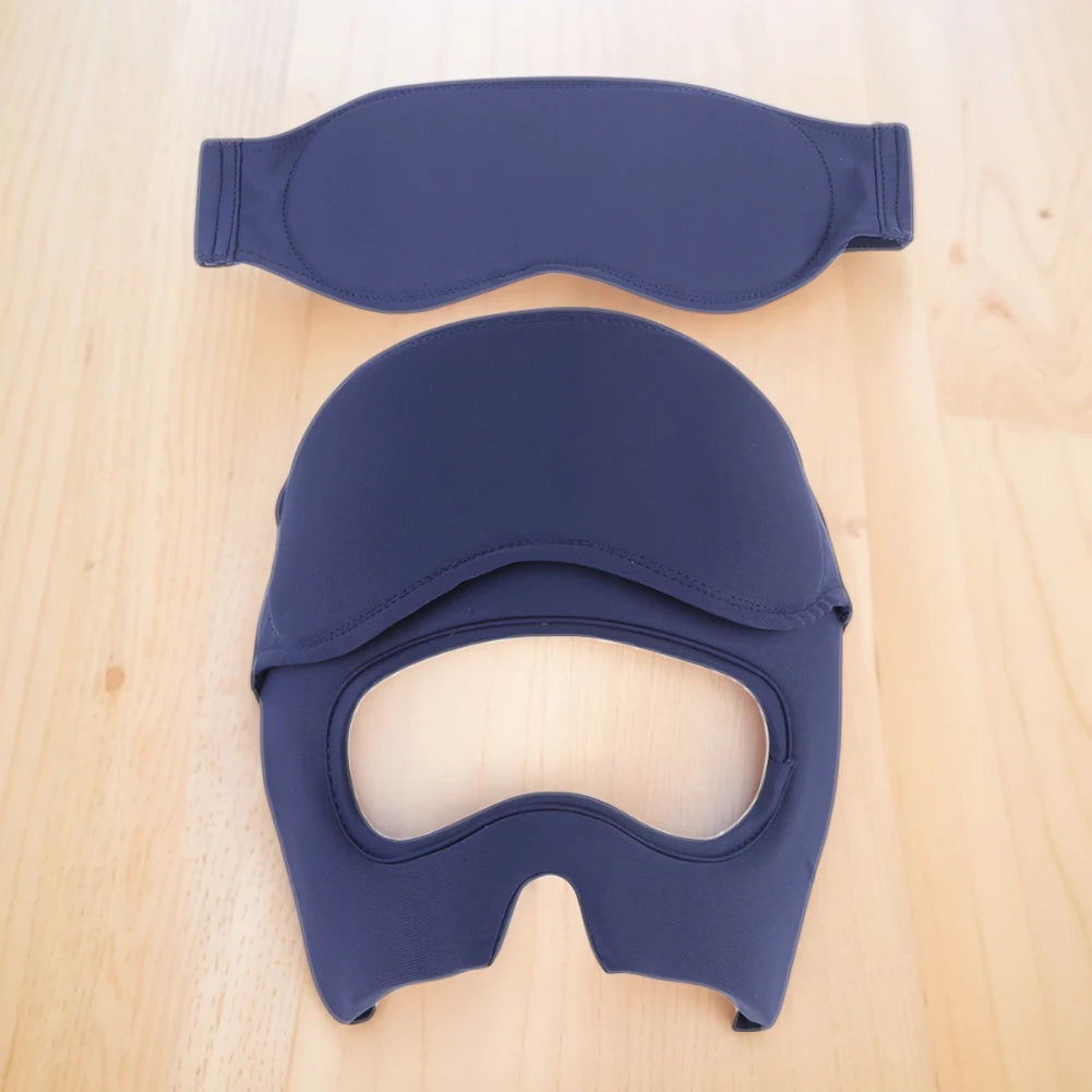 Migraine Relief Hat Headache Ice Cap Full Head Cold Compress Hat with Removable Eye Mask Head Heat Treatments Hat for Men Women