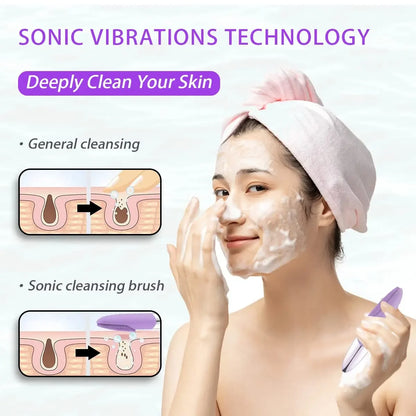 Electric Silicone Facial Cleansing Brush