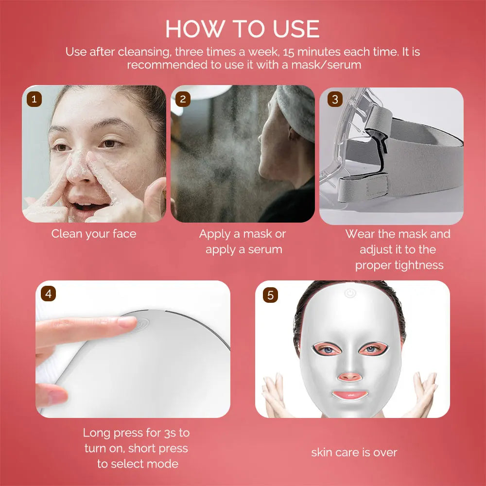 PhotonLift | Wireless LED Therapy Mask – Minimize Acne, Fine Lines & Dark Spots