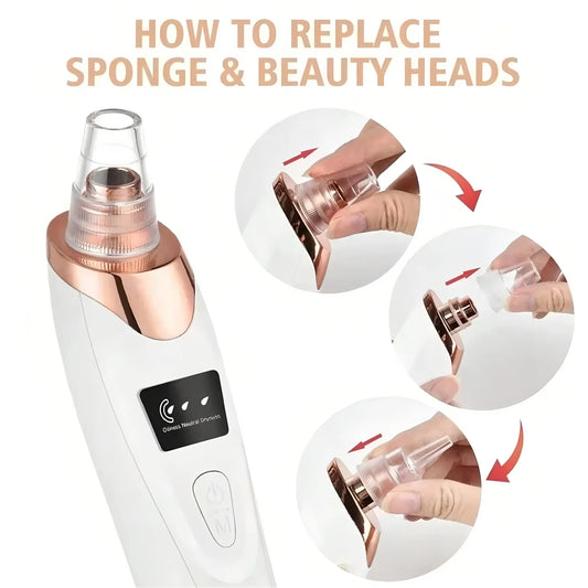 PoreVac | Electric Blackhead Remover – Extract Blackheads, Clean Pores & Reduce Acne
