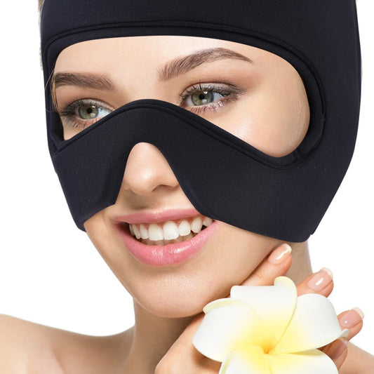 Migraine Relief Hat Headache Ice Cap Full Head Cold Compress Hat with Removable Eye Mask Head Heat Treatments Hat for Men Women