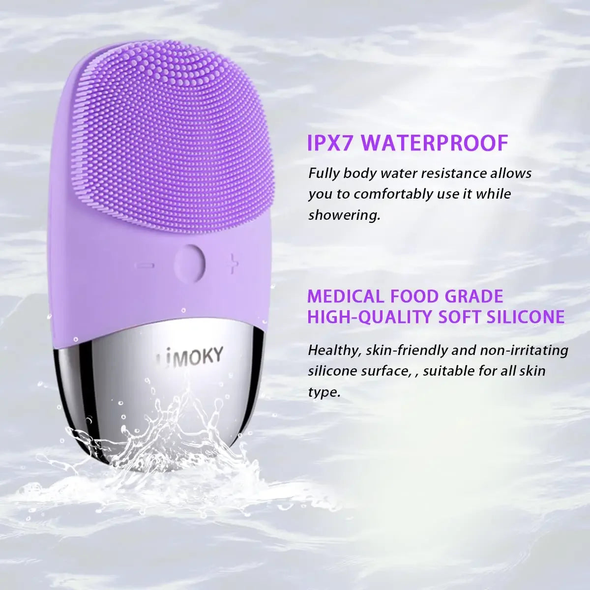 Electric Silicone Facial Cleansing Brush