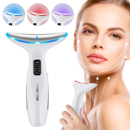 Microcurrent Neck Beauty Device  3 Massage Modes Face Lifting Firming Massage Neck Beauty Instrument Tighten Skin Care Tool