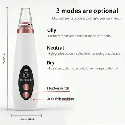 PoreVac | Electric Blackhead Remover – Extract Blackheads, Clean Pores & Reduce Acne
