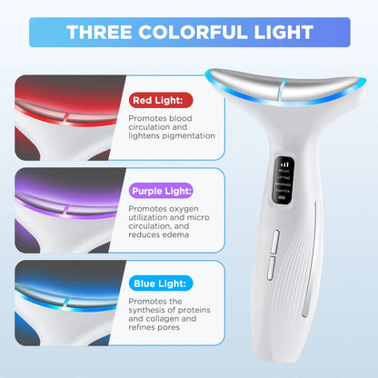 Microcurrent Neck Beauty Device  3 Massage Modes Face Lifting Firming Massage Neck Beauty Instrument Tighten Skin Care Tool