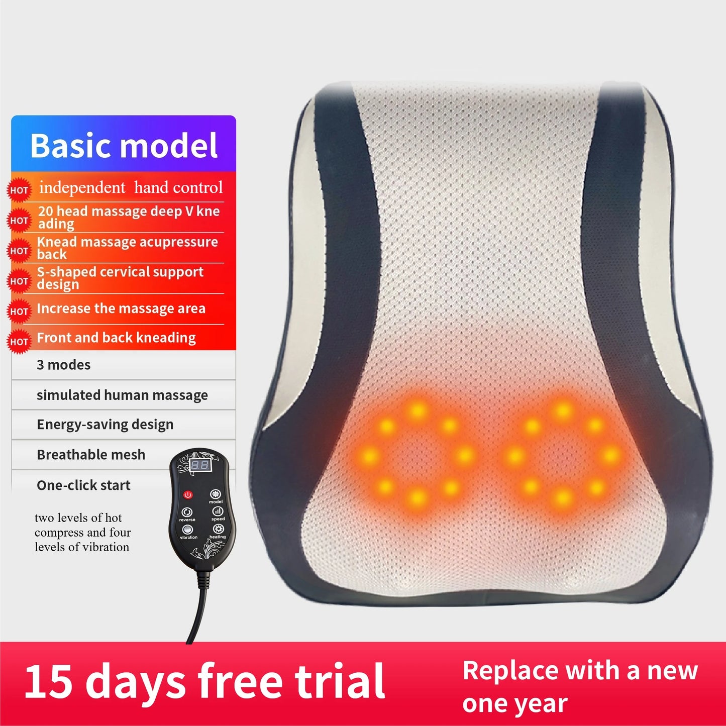 Neck and Back Massager