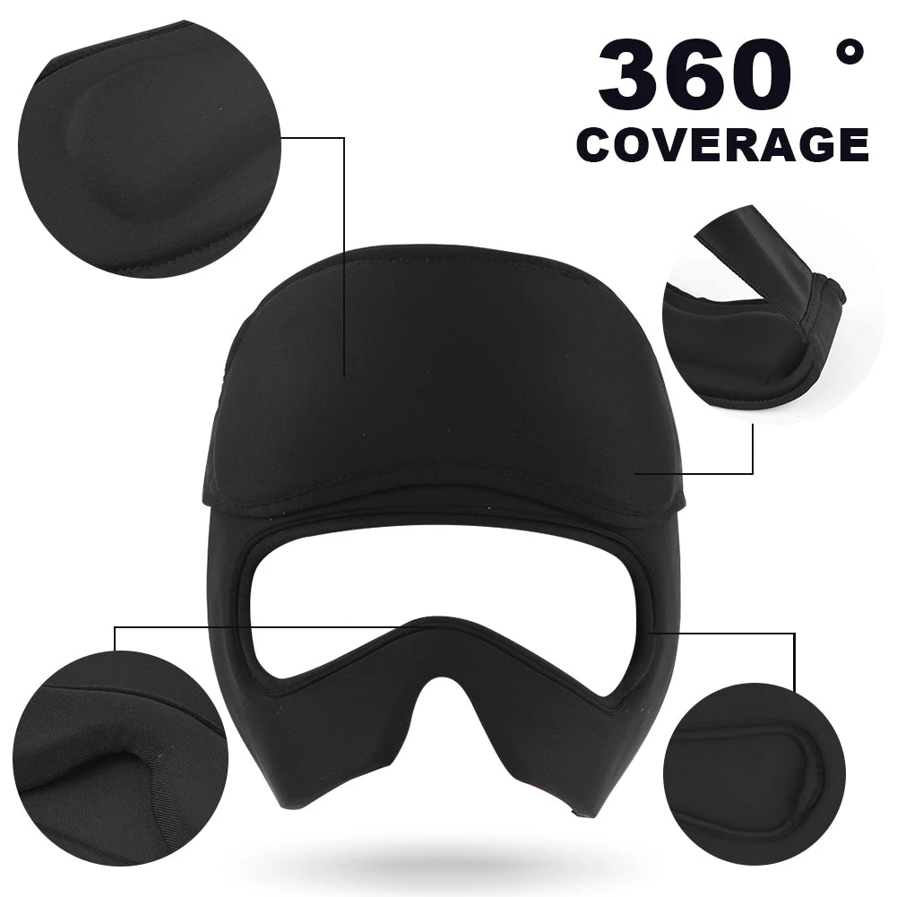 Migraine Relief Hat Headache Ice Cap Full Head Cold Compress Hat with Removable Eye Mask Head Heat Treatments Hat for Men Women